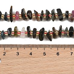 Natural Multicolor Tourmaline Beads Strands&nbsp;GG-CBA3A44-B13-01