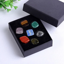 Natural Mixed Gemstone Cube Set Display Decorations&nbsp;PW-WG76348-01