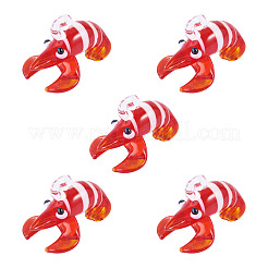 5Pcs Handmade Lampwork Pendants&nbsp;LAMP-TA0002-75B