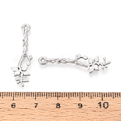 304 Stainless Steel Branch with Leaf Pendants&nbsp;STAS-T067-45P