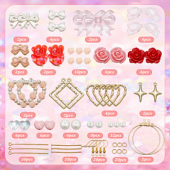 Valentine's Day Theme DIY Dangle Earring Making Kit&nbsp;DIY-SC0028-96