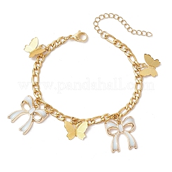 304 Stainless Steel Figaro Chains Bracelets&nbsp;BJEW-JB11604