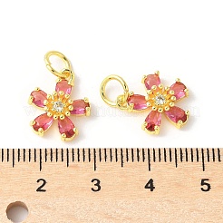 Brass Micro Pave Cubic Zirconia Pendants&nbsp;KK-U067-03G-06