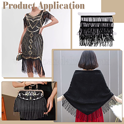 1 Yard Polyester Tassel Lace Ribbon&nbsp;SRIB-FG0001-29A