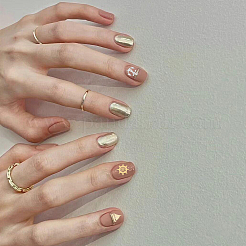 800Pcs 16 Style Ocean Theme Brass Nail Art Cabochons&nbsp;MRMJ-FH0001-22