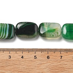 Natural Banded Agate Beads Strands&nbsp;G-K392-B09-13x18mm