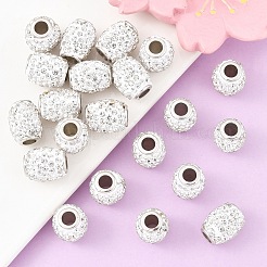 20Pcs Handmade Polymer Clay Rhinestone European Beads&nbsp;CPDL-YW0001-03
