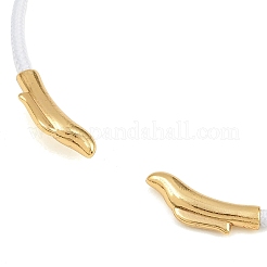 Braided Steel Wire Bangles Making&nbsp;KK-CBA6056-02K-G