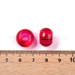 Baking Paint Transparent Glass European Beads&nbsp;DGLA-N005-13A-01