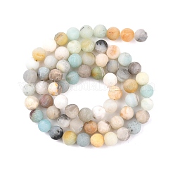 Natural Flower Amazonite Beads Strands&nbsp;X-G-G692-01F-6mm