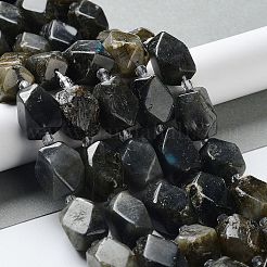 Natural Larvikite Beads Strands&nbsp;G-C182-17-02