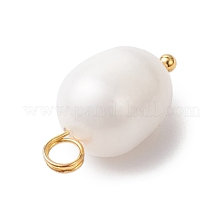 Natural Cultured Freshwater Pearl Pendants&nbsp;PALLOY-JF04381-01