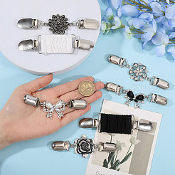 7Pcs 7 Styles Alloy Cardigan Clips&nbsp;JEWB-CA0001-70