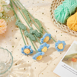 Handmade Crochet Cotton Artificial Flower&nbsp;AJEW-WH0009-75A