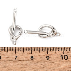 Alloy Knot Connector Charms&nbsp;PALLOY-F315-02P