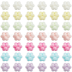 60Pcs Flocking Opaque Acrylic Beads&nbsp;MACR-SC0002-37