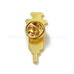 Medical Treatment Theme Baking Paint Black Golden Zinc Alloy Brooches&nbsp;JEWB-M037-03E-G