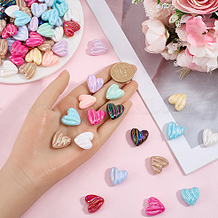 80Pcs AB Color Plated Opaque Acrylic Beads&nbsp;OACR-SP0002-45B