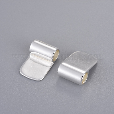 Brass Glue-on Flat Pad Bails&nbsp;KK-D519-B-S-1