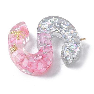 Resin Pendants&nbsp;RESI-B029-01P-S-1