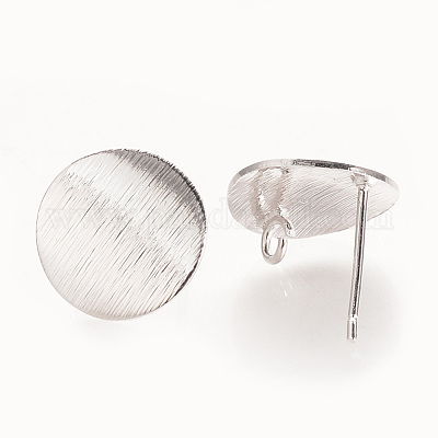 Brass Ear Stud Findings&nbsp;KK-S336-15P-1