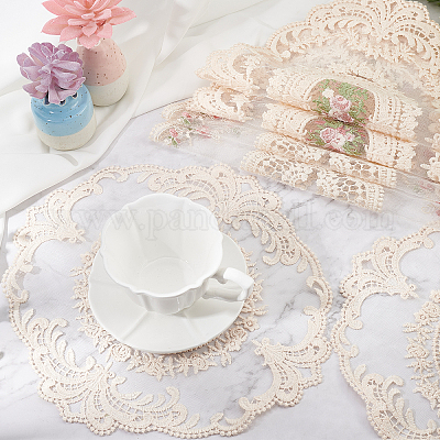 NEW selling 6pcs Embroidery Lace European Vintage style Placemats Doilies~ 2 sizes