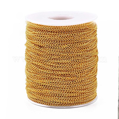 Brass Twisted Chains&nbsp;CHC-Q001-3x2mm-G-1