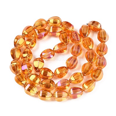 Electroplate Glass Beads Strands&nbsp;EGLA-T028-01G-1