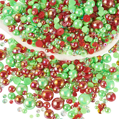Half Round ABS Plastic Cabochons&nbsp;FIND-TAC0038-08A-1