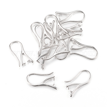 Brass Earring Hooks&nbsp;KK-R037-05P-1