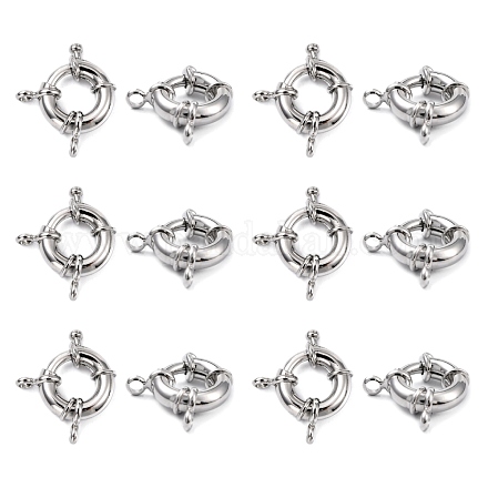 Rack Plating Brass Spring Ring Clasps KK-D399-B-P-NF-1