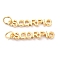 Brass Pendants, with Jump Rings, Long-Lasting Plated, Constellation/Zodiac Sign, Golden, Scorpio, Scorpio: 4x24x1.5mm, Hole: 3mm