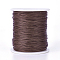Waxed Cotton Thread Cords, Saddle Brown, 1mm, about 100yards/roll(300 feet/roll)