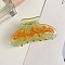 Cellulose Acetate Claw Hair Clips, Fish, Yellow Green, 90x45mm