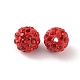 Polymer Clay Rhinestone Beads&nbsp;RB-WH0008-01A-1