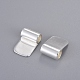 Brass Glue-on Flat Pad Bails&nbsp;KK-D519-B-S-1