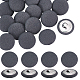 20Pcs Cloth with Aluminum Base Buttons&nbsp;BUTT-NB0001-77C-1