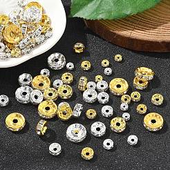 100Pcs 10 Styles Brass Rhinestone Beads&nbsp;RB-YW0001-17