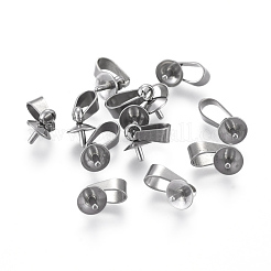 Tarnish Resistant 304 Stainless Steel Peg Bails Pendants&nbsp;STAS-E031-2