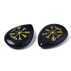 Synthetic Blue Goldstone Pendants&nbsp;G-T122-72B