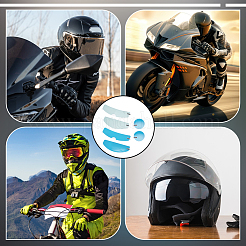 PET Motorcycle Helmet Transparent Rainproof Film&nbsp;DIY-NB0015-24