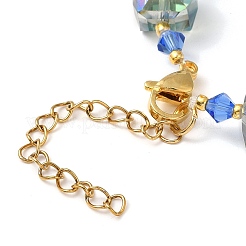 Electroplate Glass Beaded Stretch Bracelets for Women&nbsp;BJEW-JB11213-02