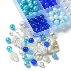 DIY Round Acrylic & ABS Plastic Imitation Pearl Beads Bracelets Jewelry Making Kits&nbsp;DIY-FS0007-41