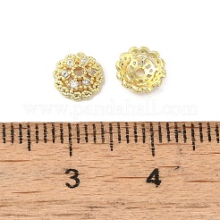 Rack Plating Brass Beads Caps&nbsp;KK-B088-03A-G