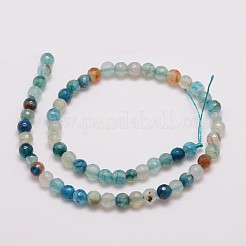 Natural Agate Bead Strands&nbsp;X-G-G882-6mm-C02-1