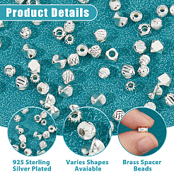 60Pcs 6 Styles Brass Spacer Beads&nbsp;KK-HS0015-38