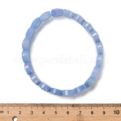 Oval Natural Malaysia Jade Beaded Stretch Bracelets&nbsp;G-P589-02A-01