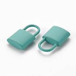 Spray Painted Alloy Pendants&nbsp;PALLOY-Q433-031C-RS