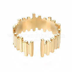 304 Stainless Steel Chunky Ring for Women&nbsp;RJEW-T023-98G