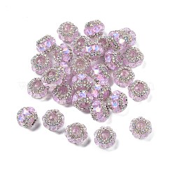 Acrylic Rhinestone Rondelle Beads&nbsp;OACR-S048-02I